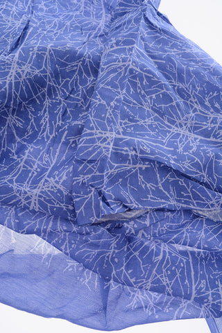 Printed Cotton and Silk Foulard