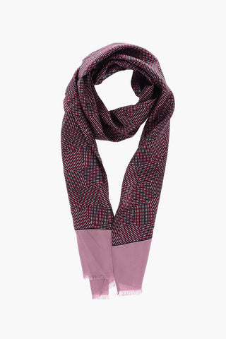 abstract printed Silk Foulard