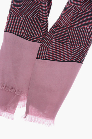 abstract printed Silk Foulard