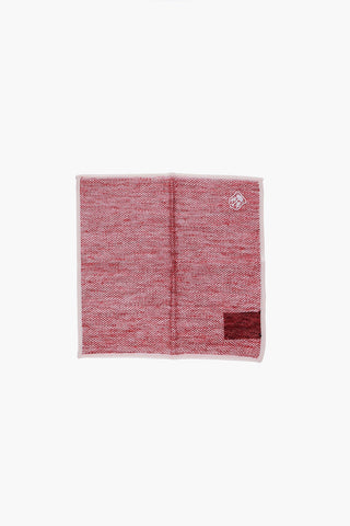 melange silk and flax pocket square