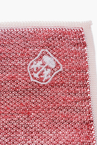 melange silk and flax pocket square