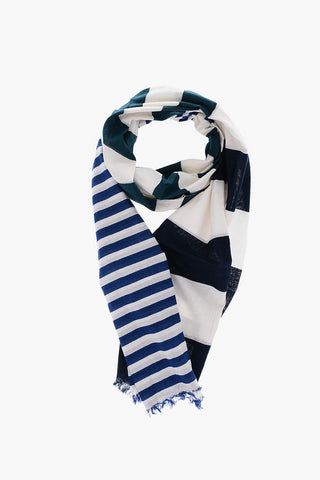 CC COLLECTION Two-Tone Striped Foulard