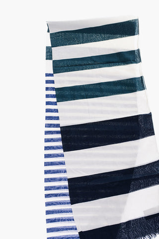 CC COLLECTION Two-Tone Striped Foulard