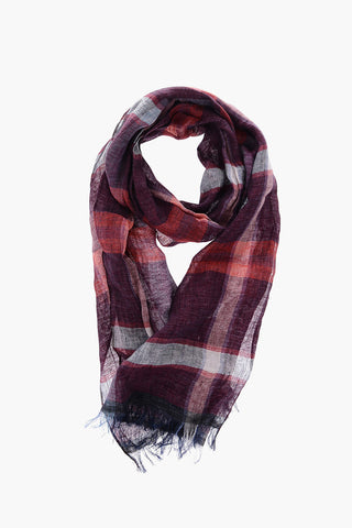 Foulard a Quadri in lino