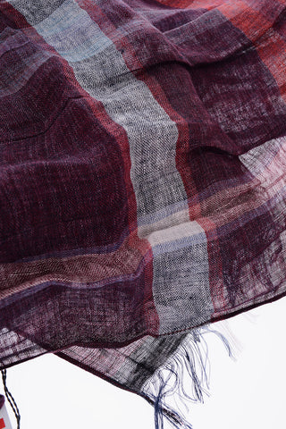 Foulard a Quadri in lino