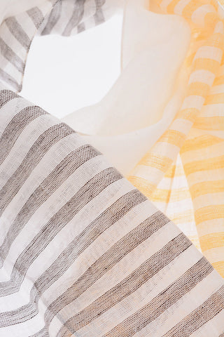 Foulard A Righe Awning in Lino
