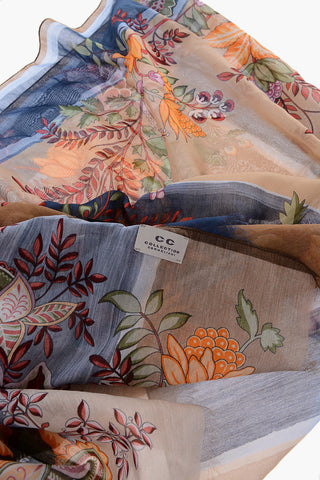 CC COLLECTION Floral-Patterned Foulard