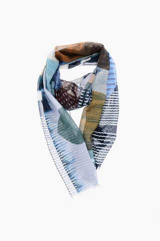 CC COLLECTION Printed Cotton and Silk Foulard