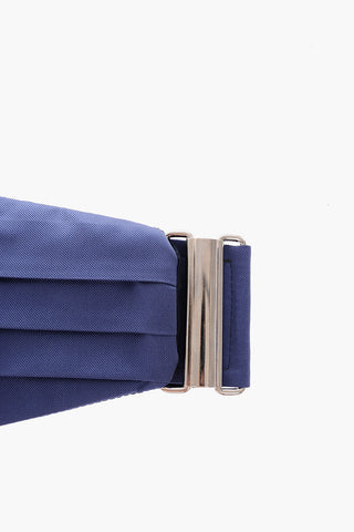 pleated silk cummerbund