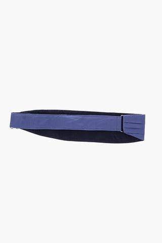 pleated silk cummerbund