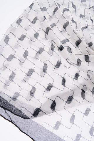 patterned two-tone foulard