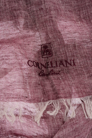 Foulard a Tinta Unita In Lino con Frange