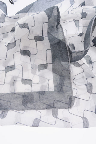 foulard bicolore a fantasia