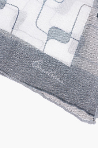 foulard bicolore a fantasia