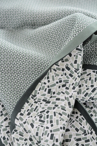 double patterned silk foulard