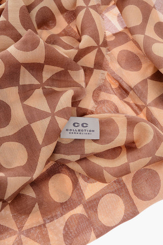 CC COLLECTION lane's net Motif Foulard 