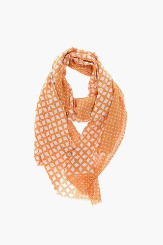 CC COLLECTION lane's net patterned foulard