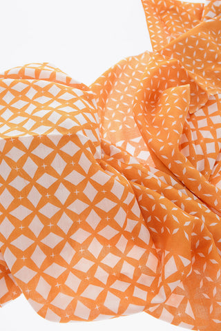 CC COLLECTION lane's net patterned foulard