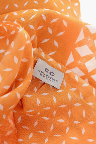 CC COLLECTION lane's net patterned foulard