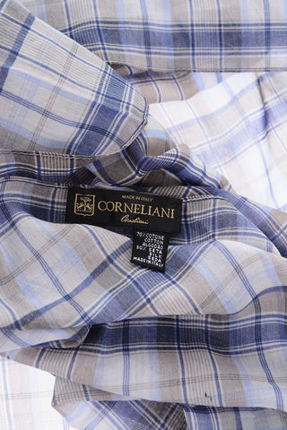 Tartan Motif Cotton and Silk Foulard