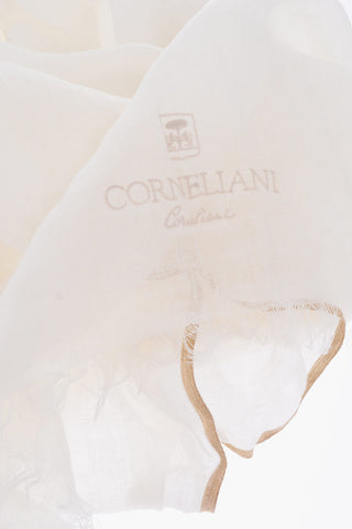 contrasting edge solid color ANTIGUA flax foulard