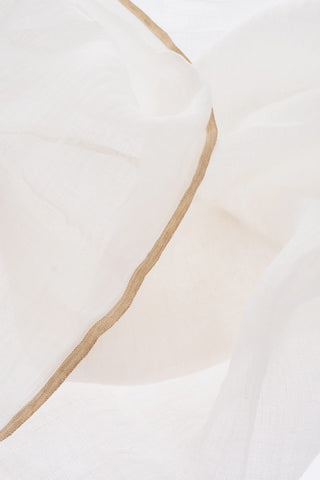 contrasting edge solid color ANTIGUA flax foulard