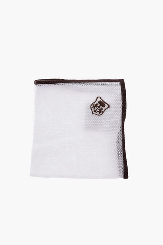 contrasting edge solid color pocket square