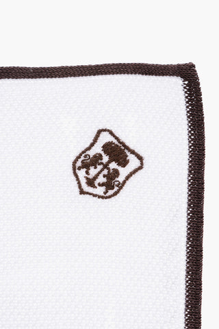 contrasting edge solid color pocket square