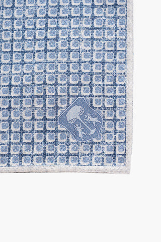 double patterned PANAMA silk pocket square
