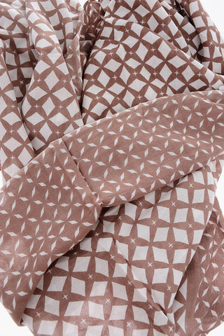 CC COLLECTION lane's net patterned foulard 