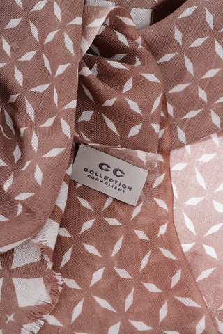 CC COLLECTION lane's net patterned foulard 