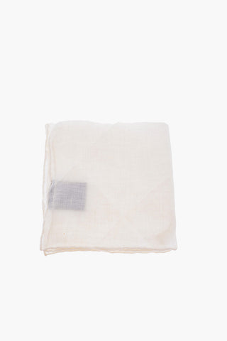solid color flax pocket square