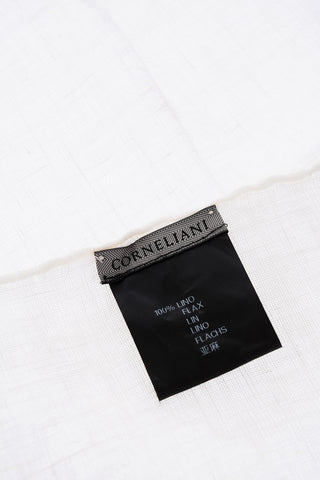 solid color flax pocket square