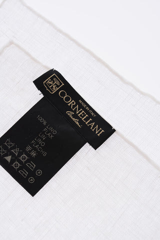 solid color flax pocket square