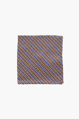 patterned silk pocket square