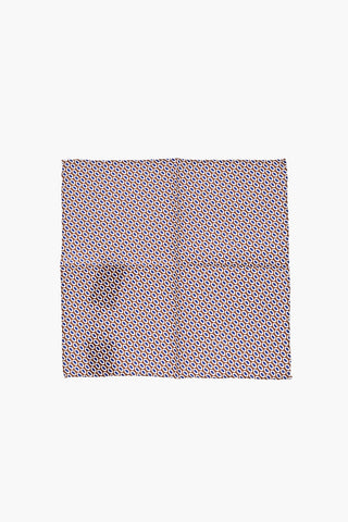 patterned silk pocket square