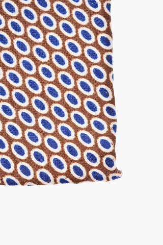 patterned silk pocket square