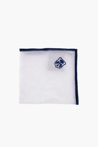 contrasting edge solid color pocket square
