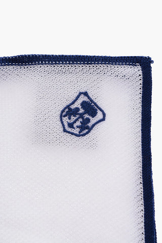 contrasting edge solid color pocket square