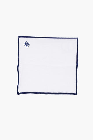 contrasting edge solid color pocket square