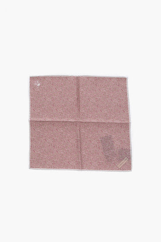 patterned silk pocket square