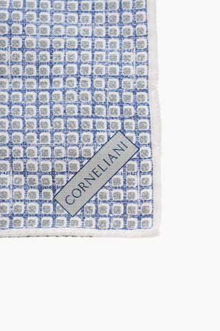 double patterned PANAMA silk pocket square
