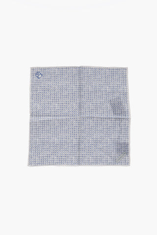 double patterned PANAMA silk pocket square