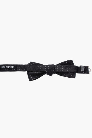 pin dots silk bow tie