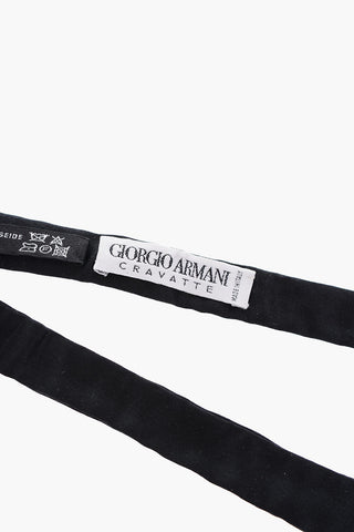 GIORGIO ARMANI silk self bow tie