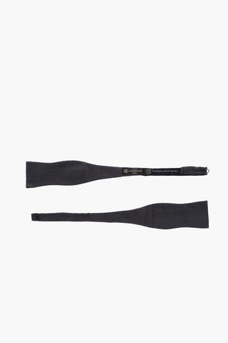 patterned silk self bow-tie