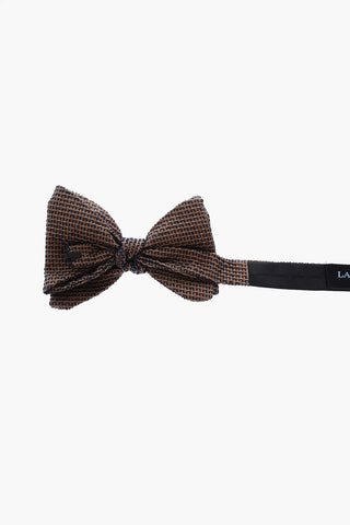 Papillon bicolore in seta e cotone