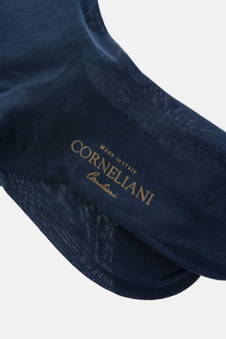 calzini lunghi a tinta unita in cotone