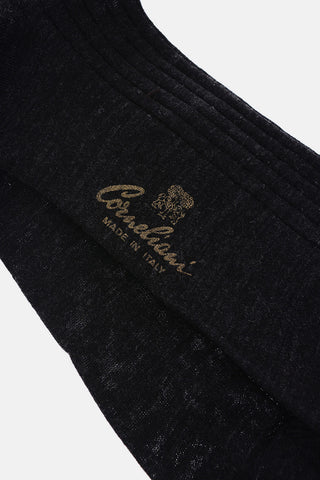 ribbed solid color long socks