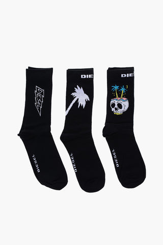 embroidered SKM-RAY 3 socks set